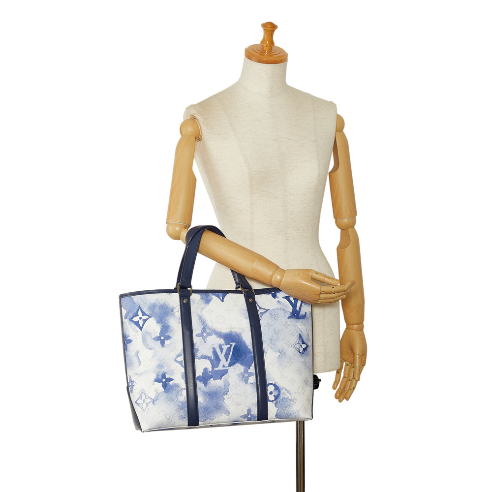 LOUIS VUITTON Monogram Watercolor Weekend Tote PM Satchel - Picture 10 of 11